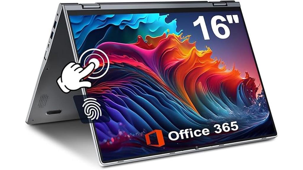 convertible laptop with storage