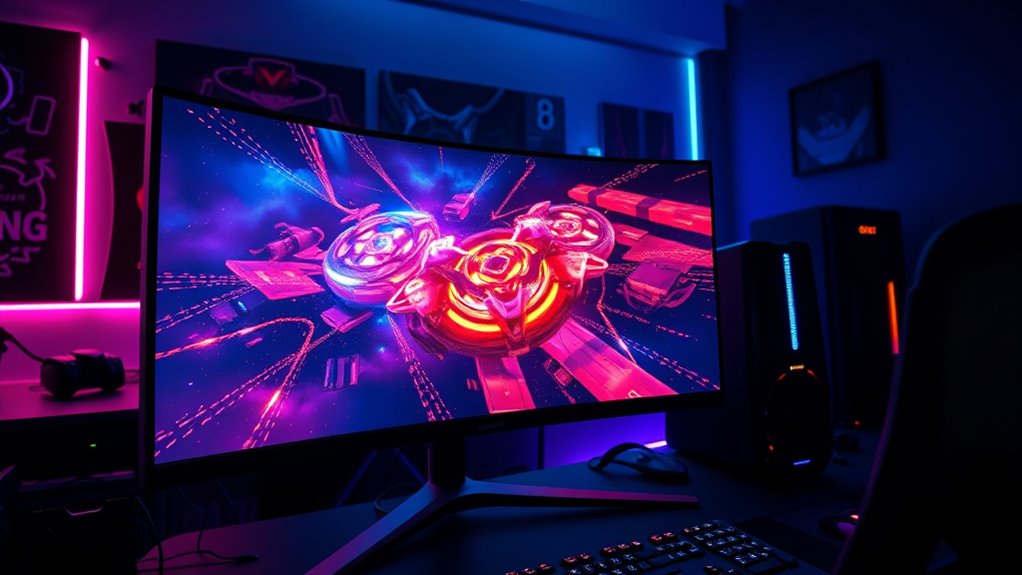 top curved gaming monitors