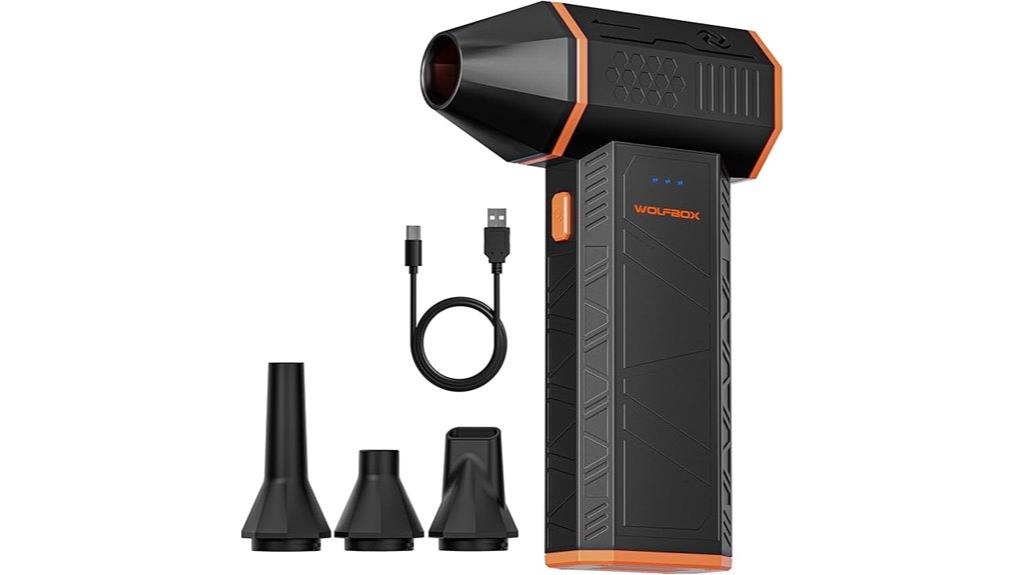 portable WOLFBOX MF50 air duster for laptops