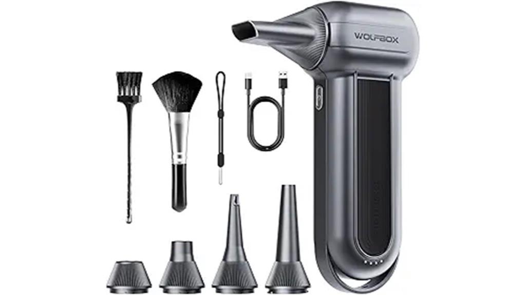 WOLFBOX MF100 electric air duster for PC cleaning